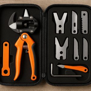 Multi Function Garden Pruning Tool Set with Carrying Case