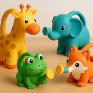 Kids Gardening Watering Can Set with Fun Animal Designs
